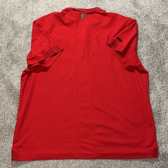Cotton Poly Blend Ferrari Red Road Racer Shield Polo Golf Shirt XXL Puma Mens - Picture 8 of 8
